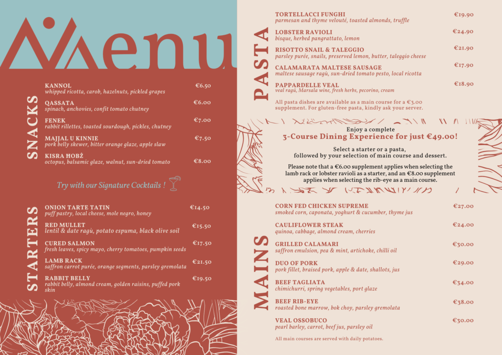 MUZA Summer Menu 2026